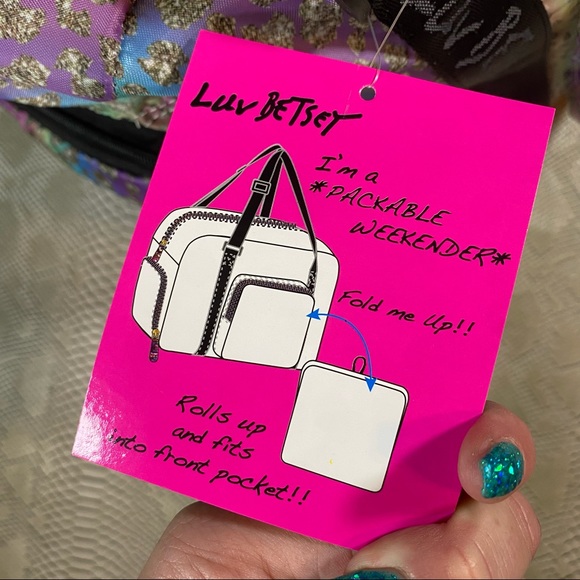 Betsey Johnson packable weekender bag - Picture 6 of 7